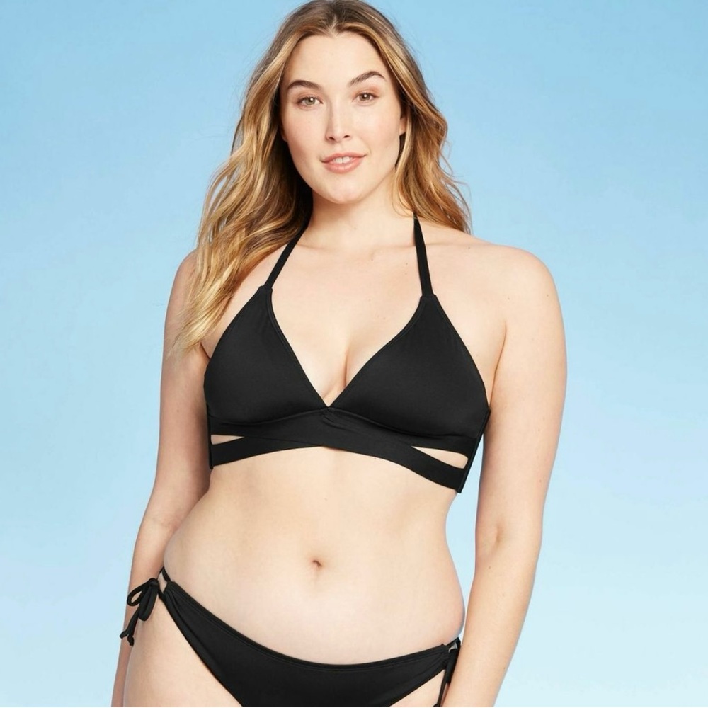 Kona Sol Black Bikini Set Classic Swimwear